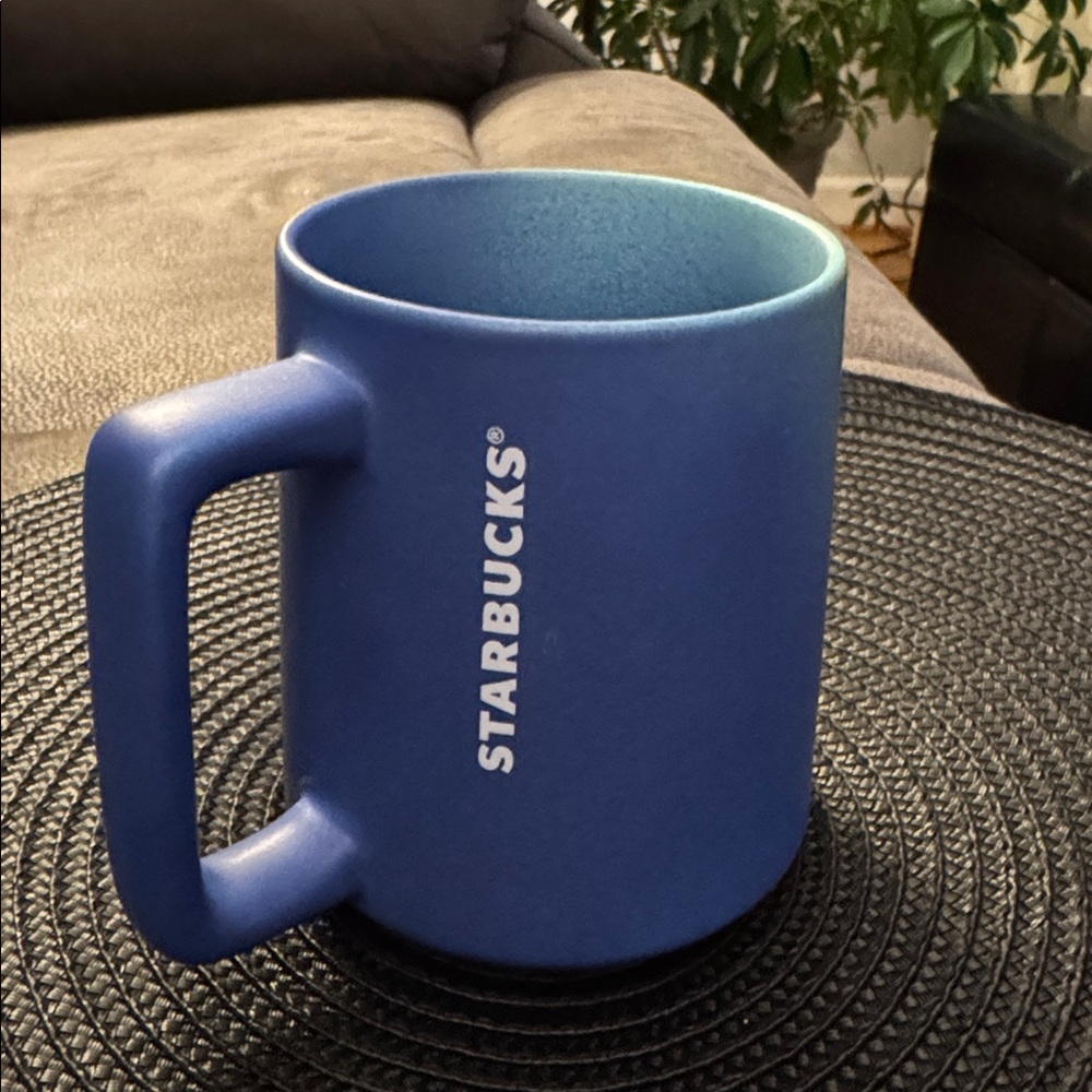 Starbucks Summer 2020 Blue Teal Ombre Ceramic Coffee Tea Cup Mug 14 fl oz